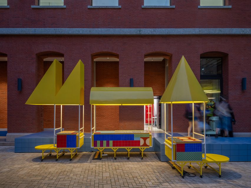 Alkhemist Architects created four colourful carts for the second edition of RAM Assembles