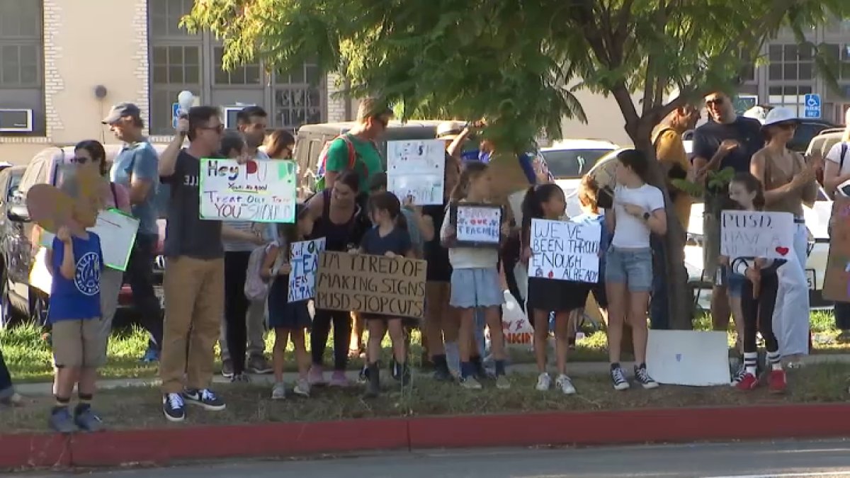 Families rally against reassignment of some Altadena teachers – NBC Los Angeles