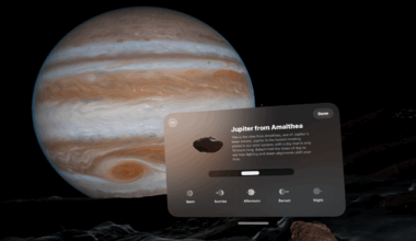 Apple's visionOS Jupiter Environment Features Moving Great Red Spot & Dynamic Shadows