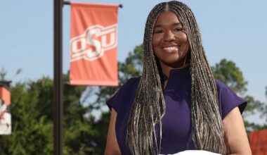 Medical student Amara Dike, who was a part of the Robert A. Winn Clinical Investigator Pathway Program, at the OSU Center for Health Sciences campus.
