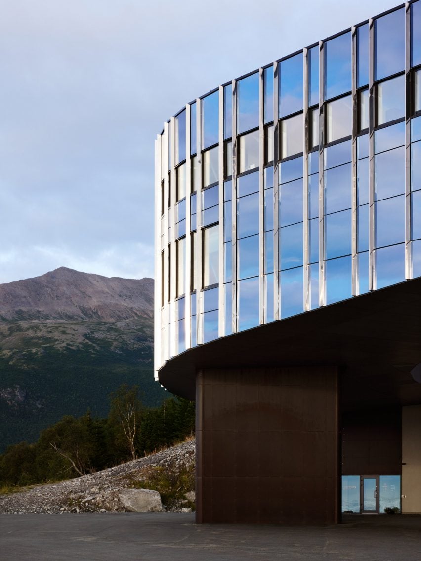 Black-glass facade