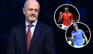 Italian tennis president says if he thinks Jannik Sinner and Carlos Alcaraz will play at the Davis Cup Finals