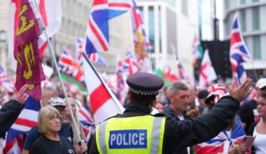 Thousands fill London streets for "Unite the Kingdom" rally organized by far-right activist Tommy Robinson