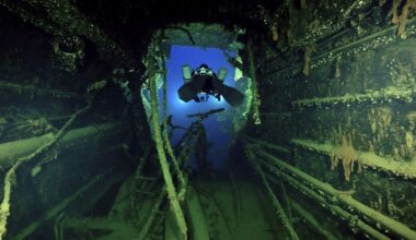Titanic's sister ship Britannic was sunk by a mine in 1916. Divers have recovered artifacts from the wreckage.