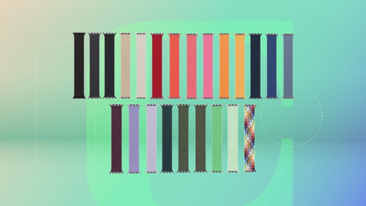 Apple Watch bands in various colors