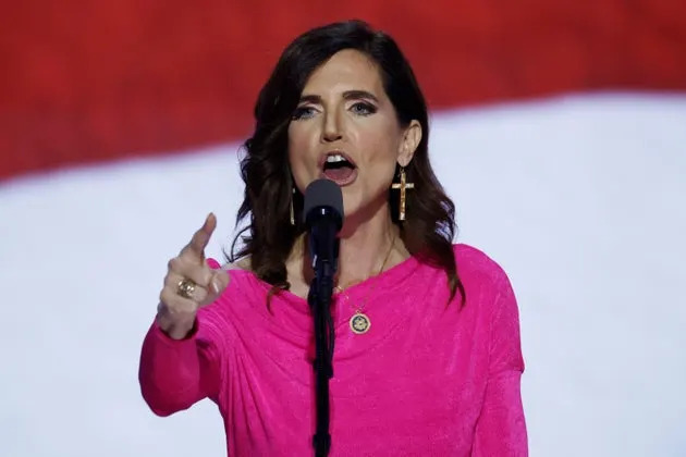 Rep. Nancy Mace (R-S.C.) unleashing her wrath on stage during the third day of the Republican National Convention in 2024.