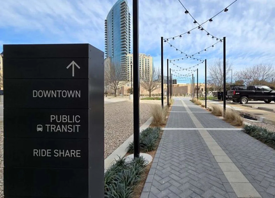 When you arrive at the Texas & Pacific Station, clear signs greet you. They were installed as part of the $1.7 million dollar project completed in December 2024.