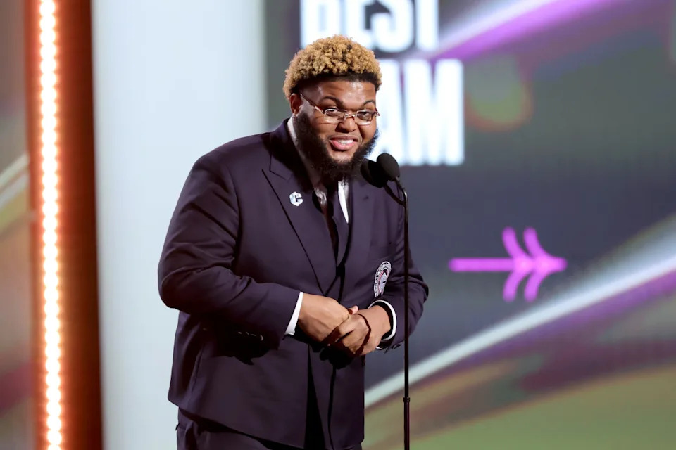 Druski speaks onstage during the 2025 ESPY Awards at Dolby Theatre on July 16, 2025 in Hollywood, California. <p>Photo by Kevin Winter&sol;Getty Images</p>
