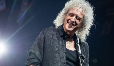 Brian May performing