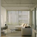 Brunswick Yard / Carr - Interior Photography, Living Room, Glass, Chair