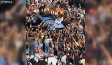 Cardi B draws crowds to Washington Heights with NYC bodega pop-up