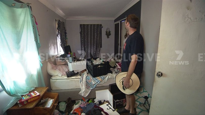 Inside the house where Pheobe Bishop was living with her alleged killers.