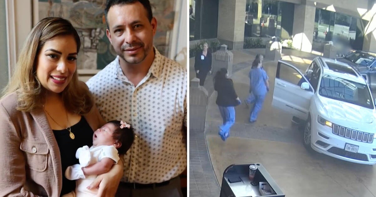 Video shows Dallas dad delivering his newborn outside hospital as staff rush to help