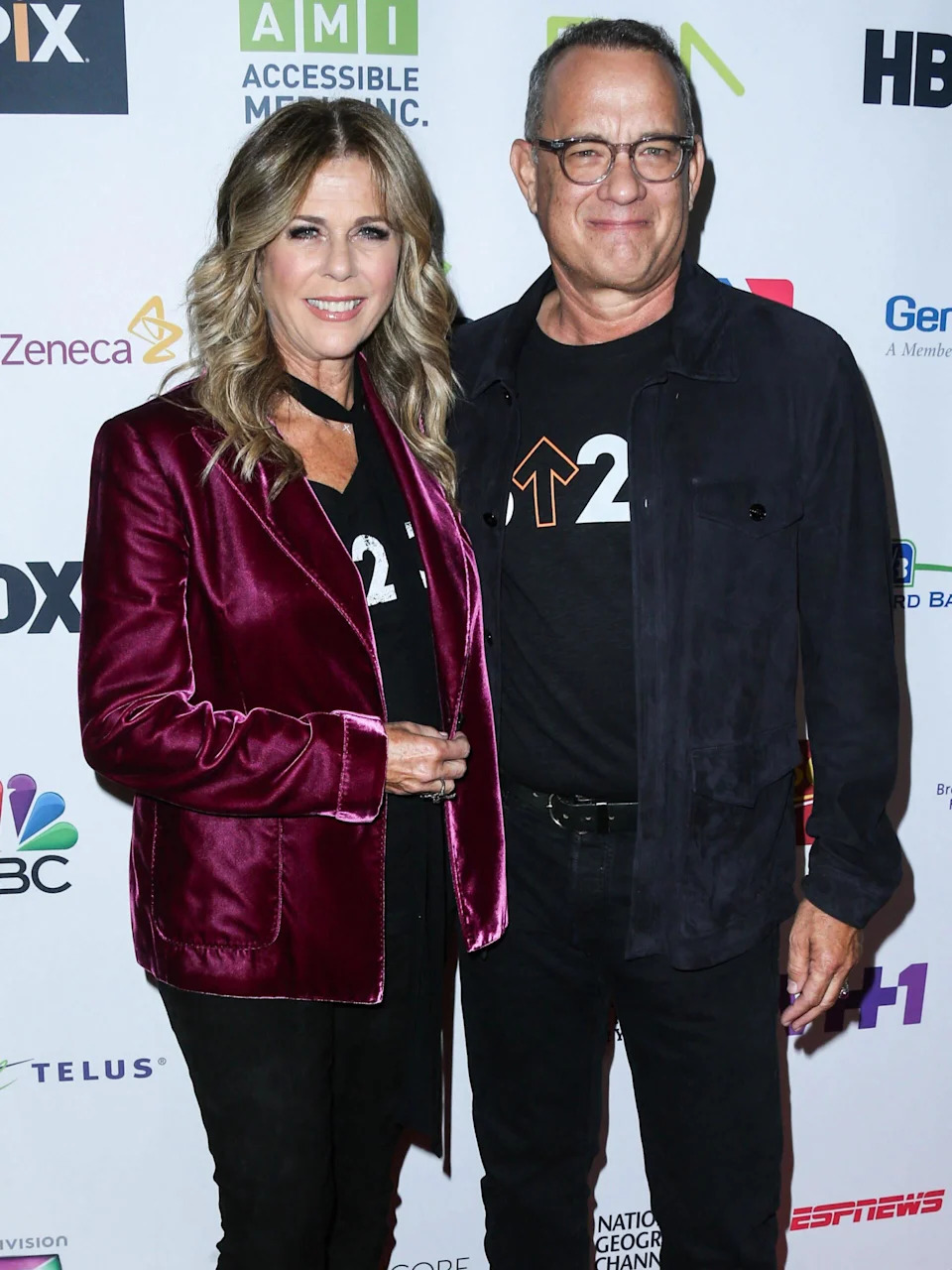 Tom Hanks and Rita Wilson on red carpet
