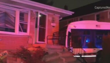 CTA bus slams into house after another driver causes it to lose control on Chicago's Northwest Side