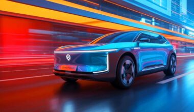 Illustration of Dongfeng's new electric vehicle models showcasing advanced battery technology and high-speed charging capabilities.