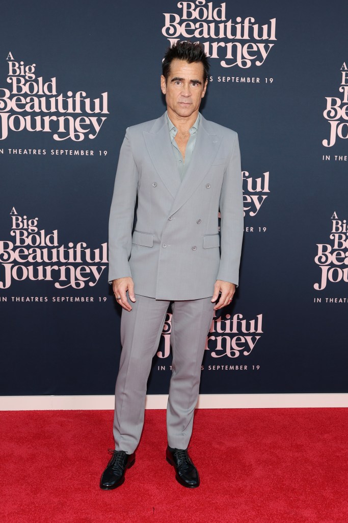 Colin Farrell attends the premiere of A Big Bold Beautiful Journey