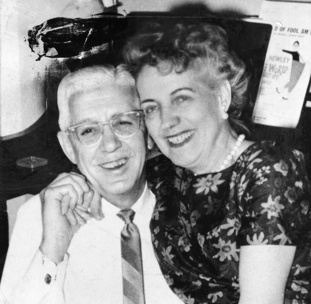Edward and Stephania Andrews, both 62, of 738 S. Vail Ave. in Arlington Heights, circa 1970. (Chicago Tribune archive) 