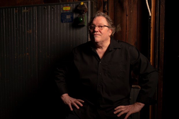 Former Chicago DJ Kevin Matthews on Feb. 23, 2022. (E. Jason Wambsgans/Chicago Tribune)