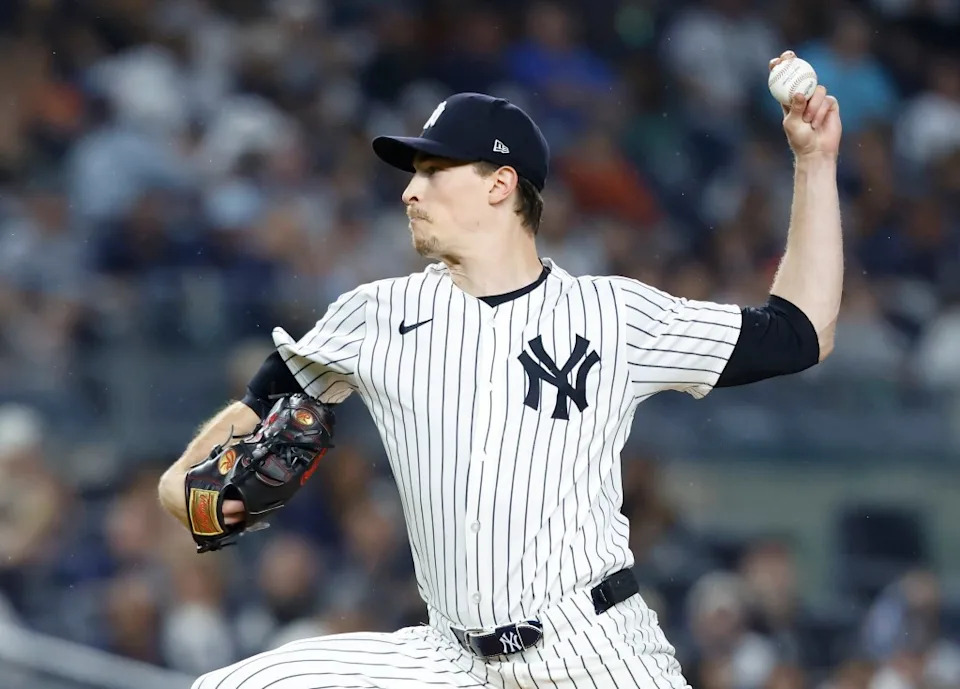 09/24/25: New York Yankees pitcher Max Fried throws to the Chicago White Sox on Wednesday night. JASON SZENES/ NY POST
