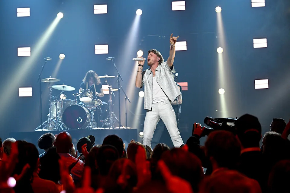 Bailey Zimmerman performs during the 2025 MTV Video Music Awards at UBS Arena on Sept. 7, 2025, in Elmont, New York.