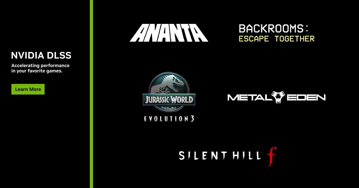 DLSS 4 Accelerates Frame Rates In ANANTA, Backrooms: Escape Together & Jurassic World Evolution 3 | GeForce News