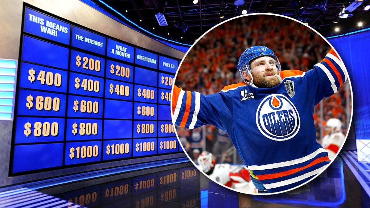 Jeopardy Contestant Muffs Lay-Up Leon Draisaitl, Edmonton Oilers Question