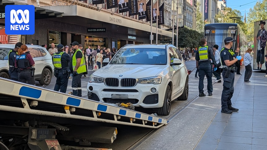 Four teenage boys arrested after car chase through Melbourne, pedestrian struck