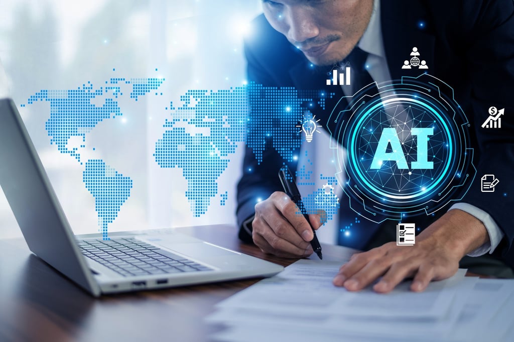 The global AI market is expected to quadruple from US$300 billion in 2025 to nearly US$1.2 trillion by 2030, according to BofA Securities. Photo: Shutterstock