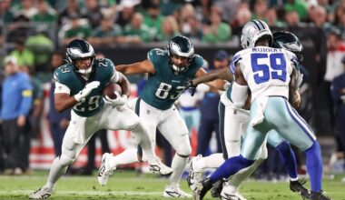 Eagles edge Cowboys in season opener after weather delay, spitting ejection: Key takeaways