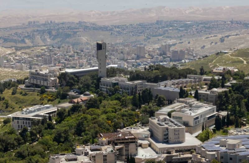An aerial view of Hebrew University of Jerusalem's Mount Scopus campus. (credit: MARC ISRAEL SELLEM)