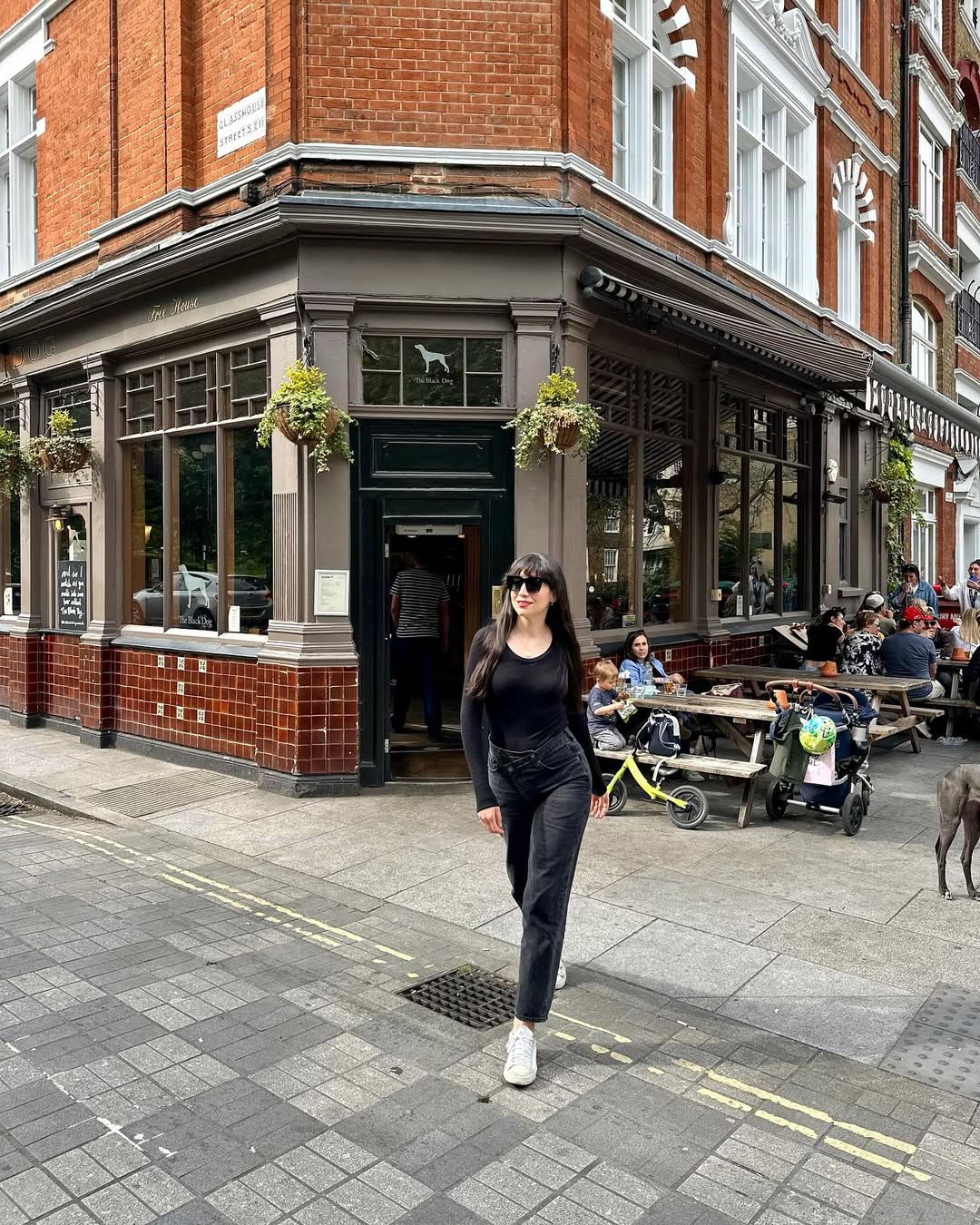 The author at a bar in London