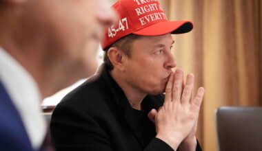 Elon Musk during a Cabinet meeting at the White House, March 24, 2025. (Win McNamee/Getty Images)