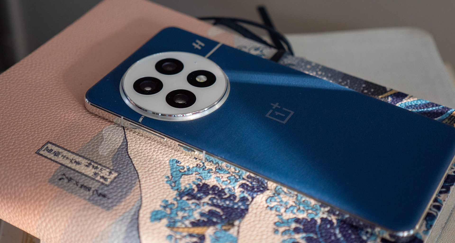 The back of the Ocean blue OnePlus 13
