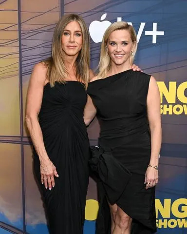 Getty Aniston and her co-star, Reese Witherspoon, wore matching LBDs