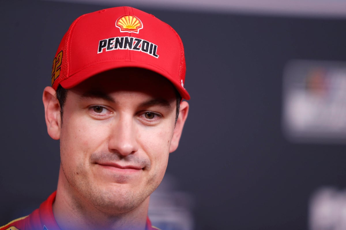 An image of NASCAR champion Joey Logano