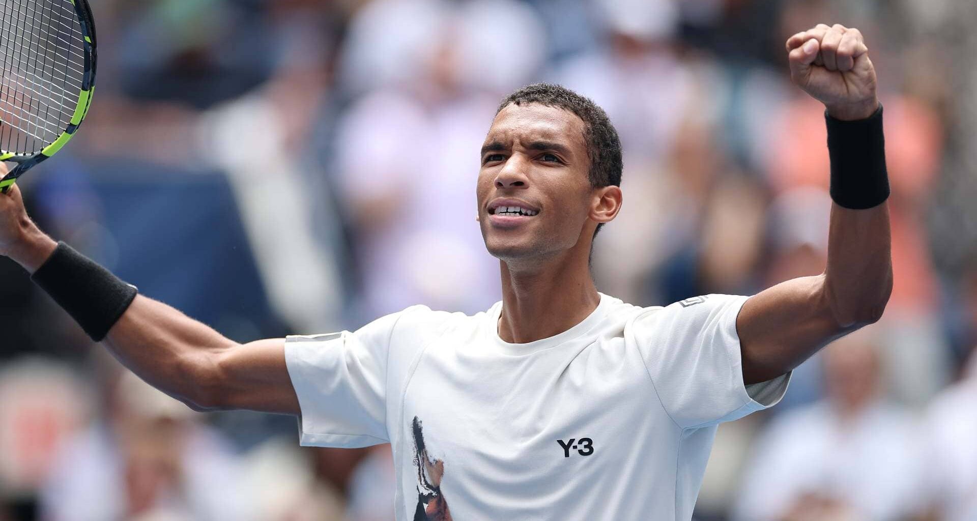Felix Auger-Aliassime is into his fourth major quarter-final.