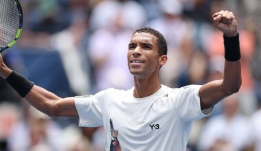 Felix Auger-Aliassime is into his fourth major quarter-final.