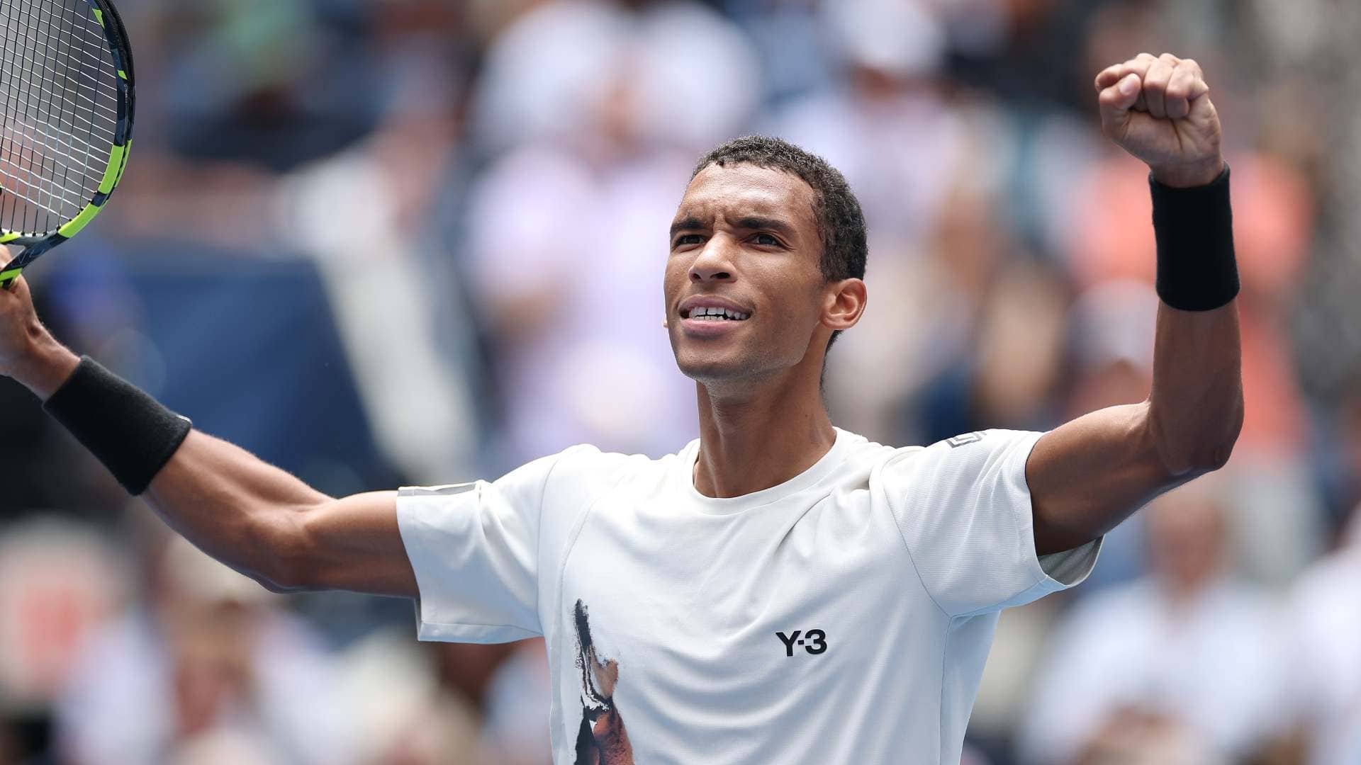 Felix Auger-Aliassime is into his fourth major quarter-final. 