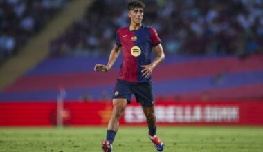 BARCELONA, SPAIN - AUGUST 12: Marc Bernal of FC Barcelona controls the ball during the Joan Gamper Trophy match between FC Barcelona and AS Monaco at Estadi Olimpic Lluis Companys on August 12, 2024 in Barcelona, Spain. (Photo by Eric Alonso/Getty Images)