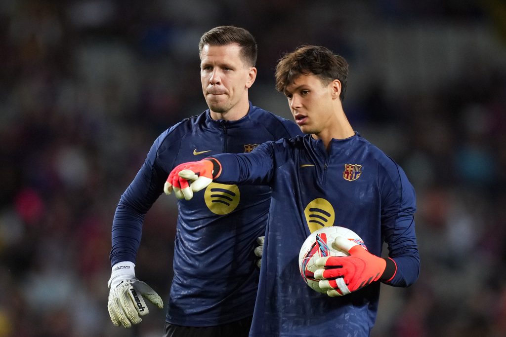Wojciech Szczesny and Diego Kochen, FC Barcelona players