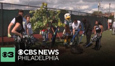 NFL plants trees at South Philadelphia Super Site ahead of Eagles-Cowboys season opener