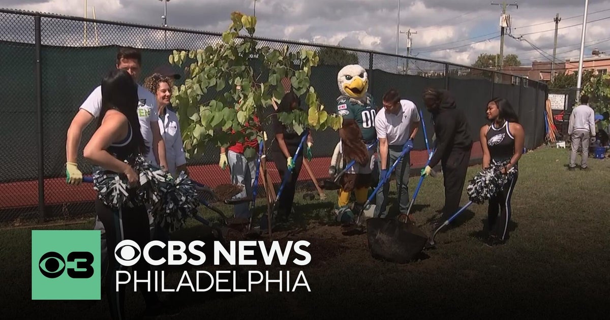 NFL plants trees at South Philadelphia Super Site ahead of Eagles-Cowboys season opener