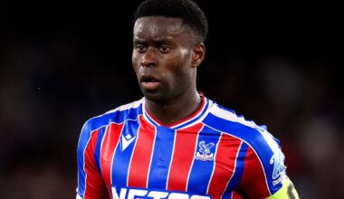 Marc Guehi in action for Palace (John Walton/PA)