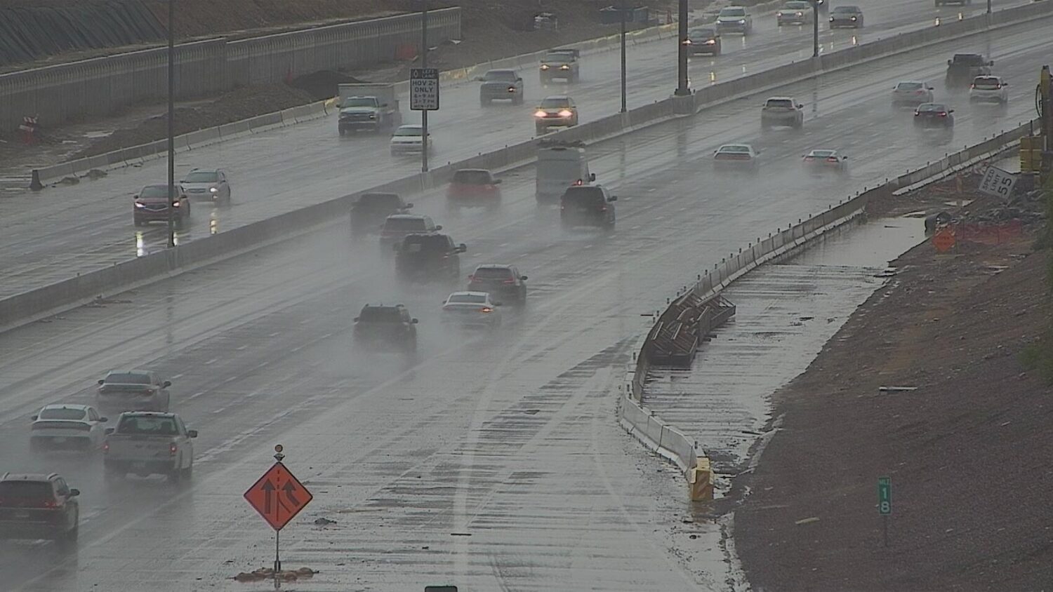 Thunderstorms rolled through the Phoenix area on Friday morning, leaving a wake of rain, hail and f...