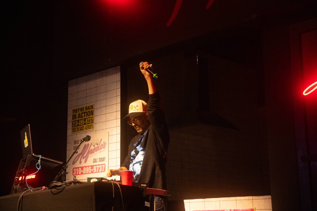 Man performing on stage