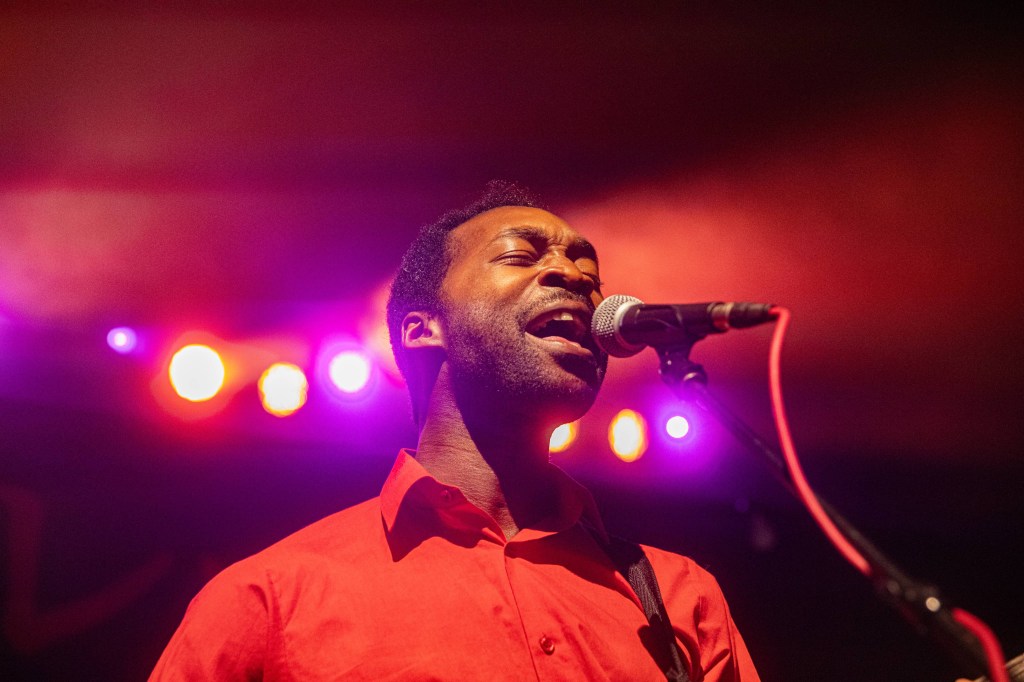 Man performing on stage