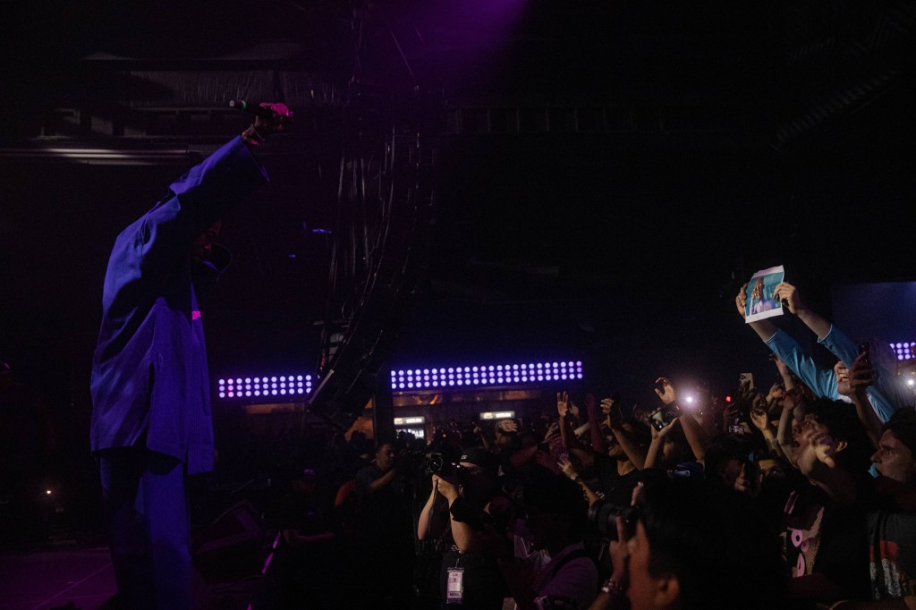 Man performing on stage