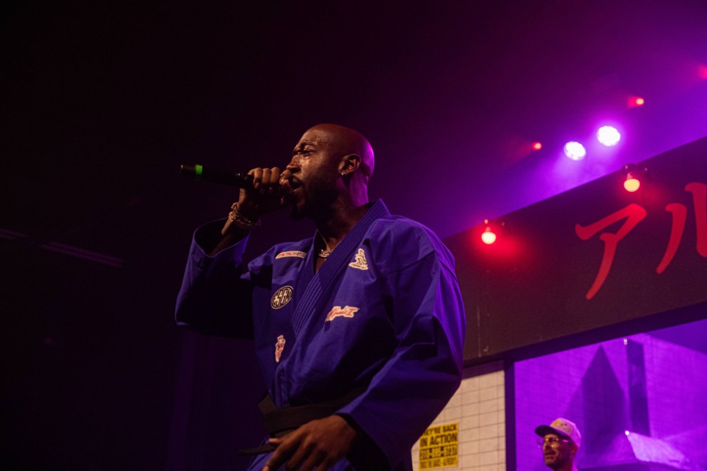 Man performing on stage