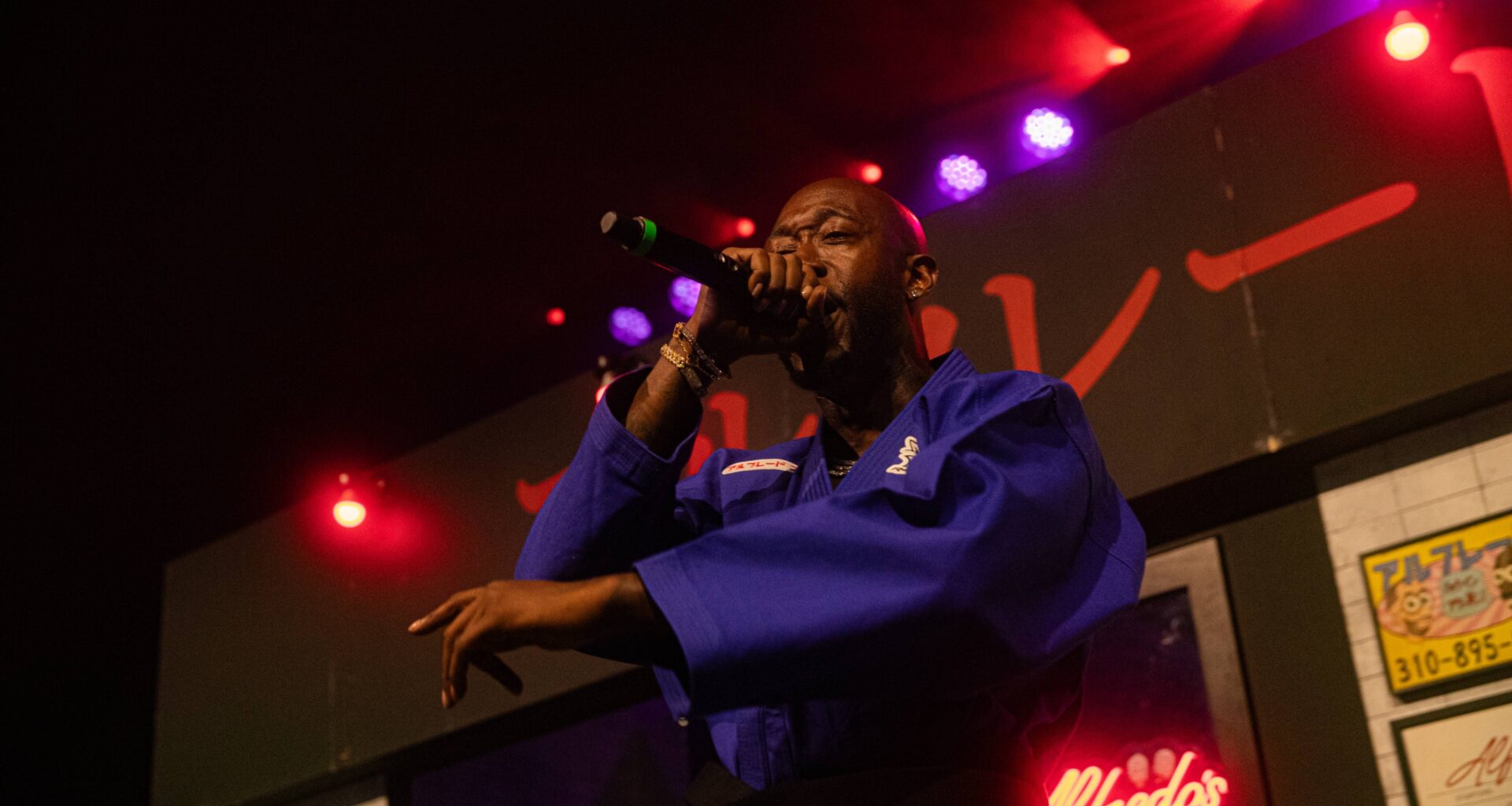 Man performing on stage